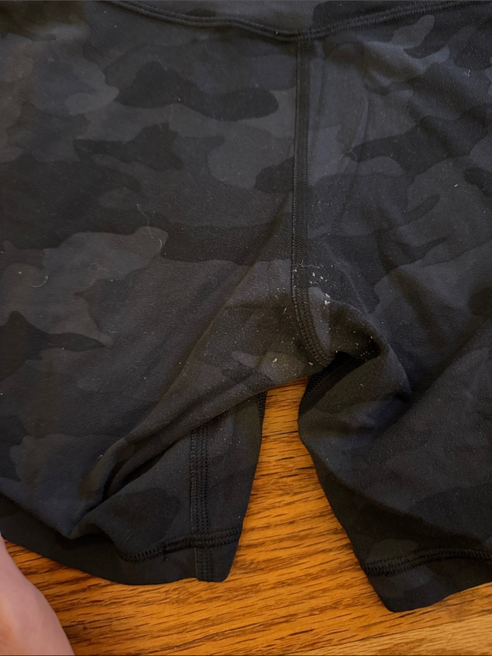 lululemon athletica Black Tonal Camo High-Rise Athletic Shorts - Picture 3 of 4